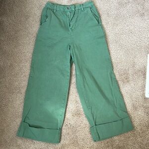 Lulus high rise wide cropped pant